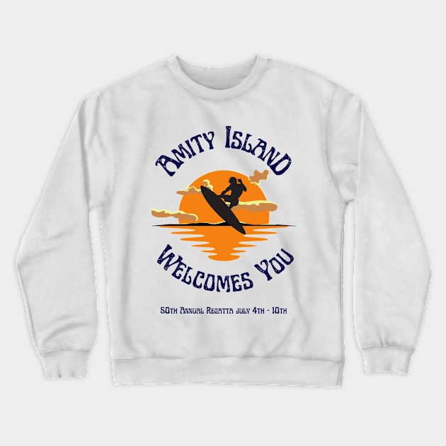 Amity Island 50th Annual Regatta Crewneck Sweatshirt by Teessential